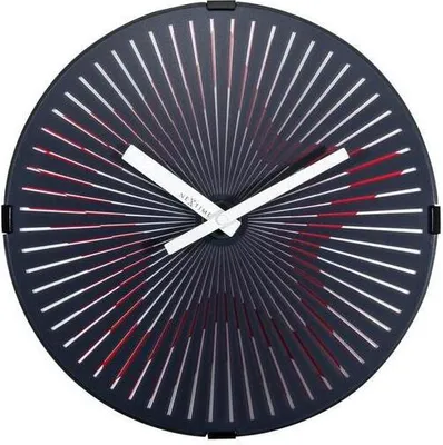 Produktbild von 3223 - Wanduhr "Motion Star Red", Kunstoff, rot, 30 cm