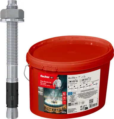 Produktbild von Fischer Bolzenanker FAZ II Plus 10/10 im Eimer (145 St)- 568857