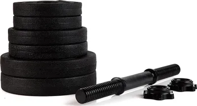 Produktbild von Zipro Bitumen Hantelset 2 x 10 kg - Kurzhantel Set mit 2 Kurzhanteln mit Hantelscheiben