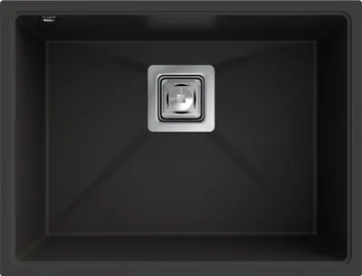 Produktbild von Granitan | Granitspüle NAPO55 - Chrom - Unterbau - Modernes Design - Hochwertiger Granit