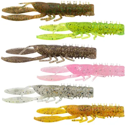 Produktbild von Fox Rage Creature Crayfish - Gummikrebse, Farbe:Sparkling Oil UV, Länge / Packungsinhalt:9cm / 6 Stück