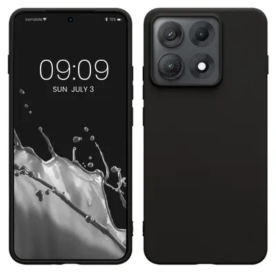 Produktbild von kwmobile Hülle für Motorola Edge 70 Max TPU Case - Handyhülle unterstützt kabelloses Laden, flexible Schutzhülle, gummiertes Cover in Schwarz matt