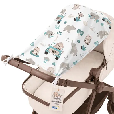 Produktbild von Sonnensegel Kinderwagen 70x45 cm Sonnenschutz UV Schutz Baby Polyester Afrika