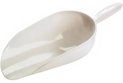 Productafbeelding van Ekkia plastic voerlepel, 2 liter, wit. Wit, one size