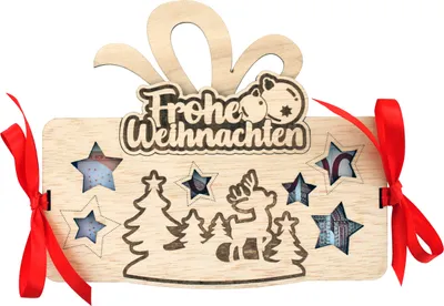 Produktbild von Geldgeschenktabelle - Frohe Weihnachten