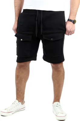 Produktbild von Reslad Kurze Hose Herren Cargo Jogginghose Kurz Shorts Sport-Hose RS-5065 Schwarz S