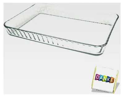 Produktbild von Auflaufform Eckig Groß aus Glas, Backform Set, Lasagne Auflaufform, Springform aus Glas, Auflaufformen im Set OVAL/RUND/ECKIG (ECKIG GROß)