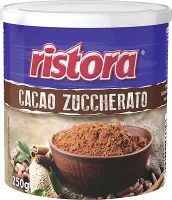 Produktbild von Ristora Cacao Zuccherato in polvere Gesüßtes Kakaopulver Gluten-frei Schokolade 250g