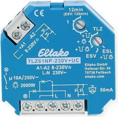 Produktbild von Eltako TLZ61NP-230V+UC Treppenlicht Zeitschalter, 1 Schließer, 10A (61100301)