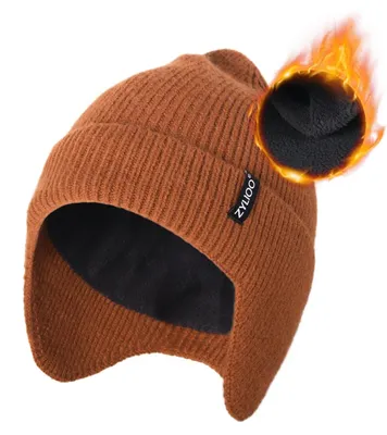 Produktbild von Gestrickte Mützen mit Ohrenklappen für den Winter