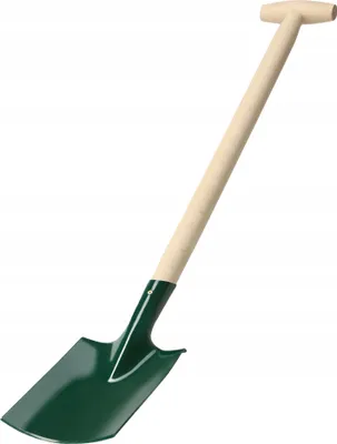 Produktbild von KADAX Gärtnerspaten "Frangy", Gartenschaufel aus Metall mit Holzstiel, T-Griff, 91,5cm