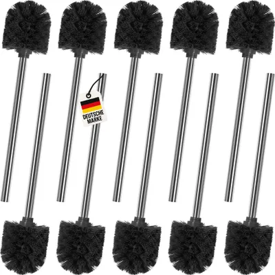Produktbild von 10x Toilettenbürste, Set Schwarz – WC Bürste Ø 7,8 cm