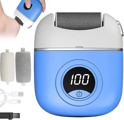 Produktbild von Elektrische voetkorstverwijderaar, USB-oplaadbaar, blauw, voor mannen en vrouwen