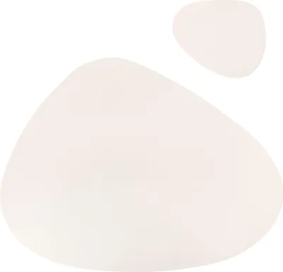 Produktbild von Krumble Tischset und Untersetzer - Design Tischset mit Untersetzer /  Weiß - Anti-Rutsch - Lederoptik