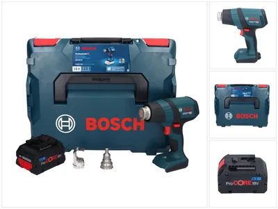 Image de Bosch Professional  GHG 18V-50 Décapeur thermique sans fil 18V 300°C / 500°C + 1x Batterie ProCORE 8,0Ah + Coffret L-Boxx - sans chargeur