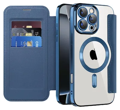 Obrázok produktu pre Techsuit - SmartMag Book puzdro na iPhone 16 Pro - modré