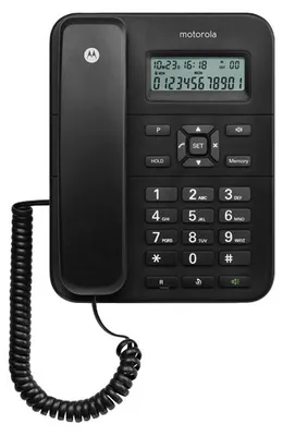 Immagine prodotto di Motorola CT202 telefono analogico con ID chiamante nero (107CT202BLACK)