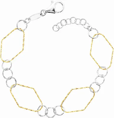 Produktbild von Der Kettenmacher Fantasy Armband 925/- Sterling Silber rhodiniert/vergoldet  19