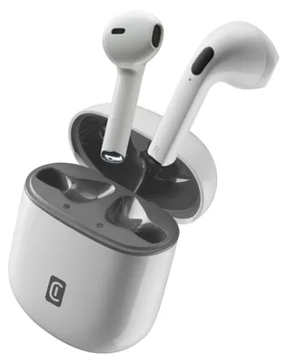 Image de Cellularline Ecouteurs sans fil TWS BTTWSSMARTW Bluetooth 5.3 Blanc avec étui