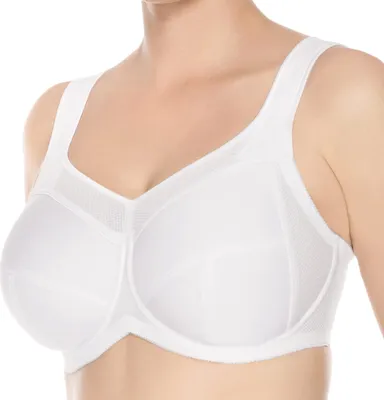 Produktbild von Ulla Kate Sport und Entlastungs-BH mit Bügel Hoch funktioneller Sport und Entlastungs-BH mit extrabreiten gepolsterten Trägern für festen Halt und höchsten Tragekomfort, Das dreigeteilte Cup mit zusätzlicher hoher Blende hält die Brust fest am Körper (Minimizer), Extra breiter Rückenverschluss mit softer Kante