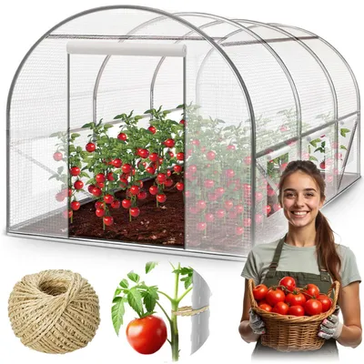 Produktbild von Plonos 4972-B Gartenfolienhaus 2 x 4,5 m, 140 g/m², weiß