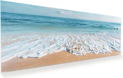 Produktbild von Glasbild 125x50cm in XXL für Wohnzimmer, Schlafzimmer Motiv Tropischer Strand