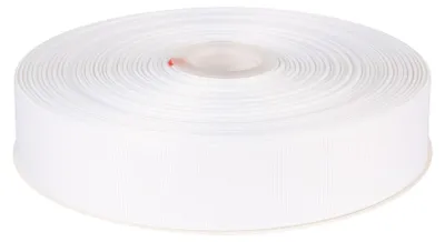 Ripsband 38 mm x 91 m, Polyester, Weiß