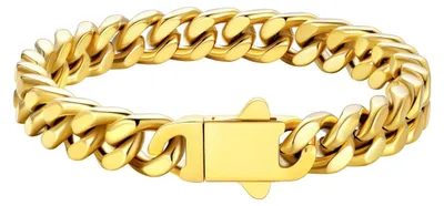 Immagine prodotto di Bracciale da uomo in acciaio con catena a maglie a corda
