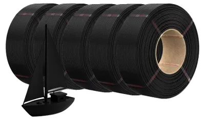 Image de Filament pour imprimante 3D, utilisation polyvalente, haute résistance, PLA PLUS(N) 5, couleur noire