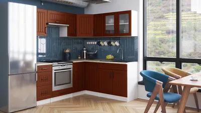 Obrázek produktu pro Rohová kuchyňská linka ROTIZA CHOCO - Brick