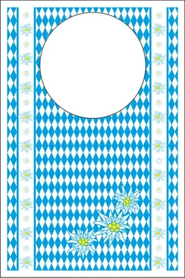 Produktbild von Lätzchen aus Vliesstoff Bayern, 42 x 60 cm, 100 Stück - Mank
