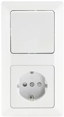 Immagine prodotto di Presa MILOS+interruttore W+telaio, 250V, 16A