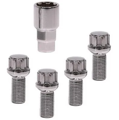 Produktbild von MCGARD LoKNoX Felgenschlösser Satz chrom 60° M14 SW17 SW19 30mm Länge für BMW X3 (E83) X5 (E53) für RENAULT MASTER III Kasten (FV) ESPACE IV (JK0/1)