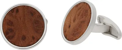 Produktbild von JuwelmaLux Manschettenknöpfe 925 Silber mit Edelholz JL32-01-0143