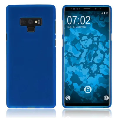 Produktbild von PhoneNatic Case kompatibel mit Samsung Galaxy Note 9 - blau Silikon Hülle matt Cover