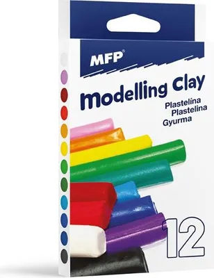 Produktbild von Modelliermaterial 12 Stück Farben 200g