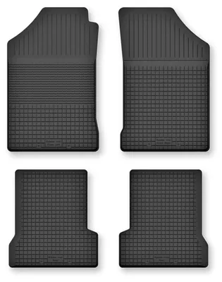 Zdjęcie produktu dla Dywaniki gumowe do Citroen BX 1982-1994 (hatchback/kombi) – 4 szt., czarne, dobierane – Wielganizator Semi-Universal