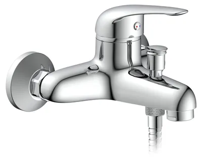Produktbild von SCHÜTTE Badewannenarmatur MAGNA, Mischbatterie Badewanne, Wasserhahn Bad, Wannenarmatur in Chrom
