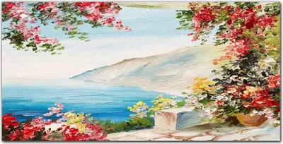 Produktbild von Coloray Bild aus Leinwand 140x70 Leinwand Dekoration - Malerei Meer