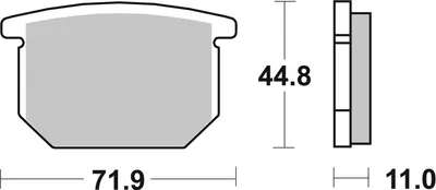 Produktbild von sbs Bremsbeläge Satz Vorne für SUZUKI MOTORCYCLES GSX 534DCC