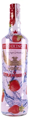 Image de Rushkinoff Vodka Strawberry avec le plaisir fruité de la fraise Vodka 1000ml