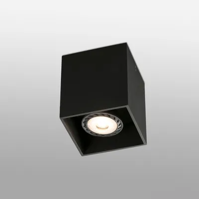 Image de Plafonnier noir Tecto 1 ampoule