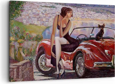Produktbild von Bild auf Leinwand - Leinwandbild - frau modern - 100x70cm - Wand Bild - Wanddeko - Wandbilder - Leinwanddruck - Bilder - Kunstdruck - Wanddekoration - Leinwand bilder - Wandkunst - AA100x70-3468
