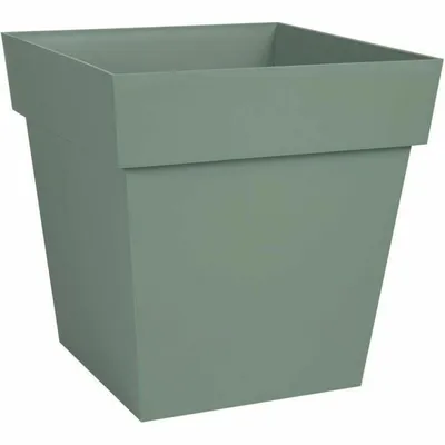 Image de Pot à plantes EDA Toscane Vert Plastique Carré 32 x 32 x 32 cm