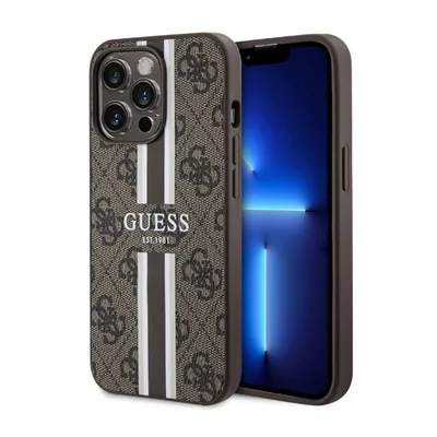 Image de Guess Guhmp13Xp4Rpsw Iphone 13 Pro Max6.7 Brązowy/Brown Hardcase 4G Printed Stripes Magsafe