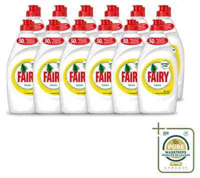 Produktbild von 12 x Fairy Spülmittel Zitrone 450 ml - Vorratspackung - 12 Stücke