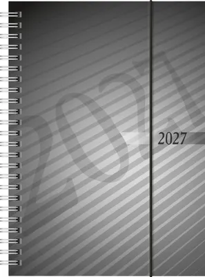 Produktbild von rido/idé 7021102907 Buchkalender Mod. futura 2 2027 A5, Kunststoff, anthrazit