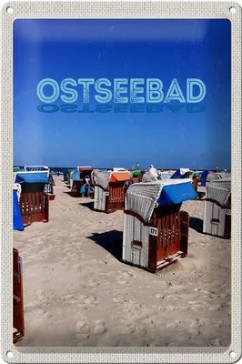 Produktbild von Blechschild Reise 20x30cm Ostseebad Deutschland Meer