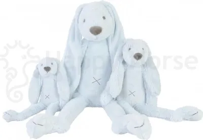 Produktbild von Happy Horse Kuscheltier Hase Richie groß blau - Plüsch Hase 58cm