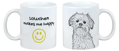 Obrázek produktu pro Löwchen – hrnek s motivem psa, veselý hrnek pro milovníky psů, personalizovaný dárek značky Art-Dog